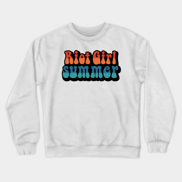 Riot Girl Summer Crewneck Sweatshirt by Zap Studios